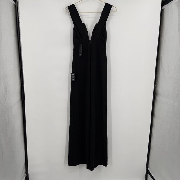 Lulus Black Deep V-Neck Sleeveless Cocktail Formal Maxi Dress Size Small NWT - Picture 5 of 13